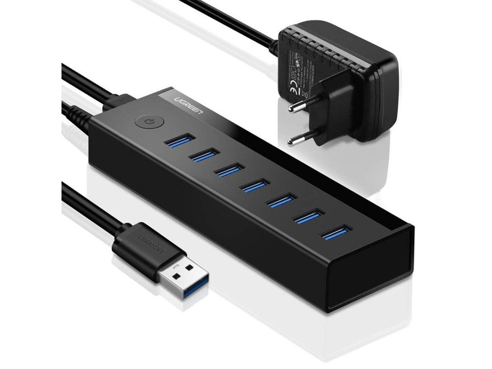 Ugreen 7-Port USB3.0 Data Hub, με Τροφοδοτικό - 40522
