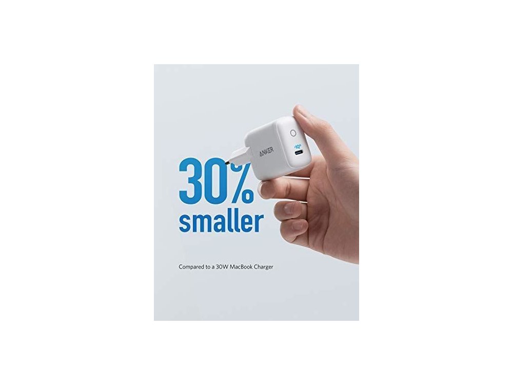 Anker PowerPort III mini Φορτιστής πρίζας 30W Type-C με Power IQ 3.0 - A2615321