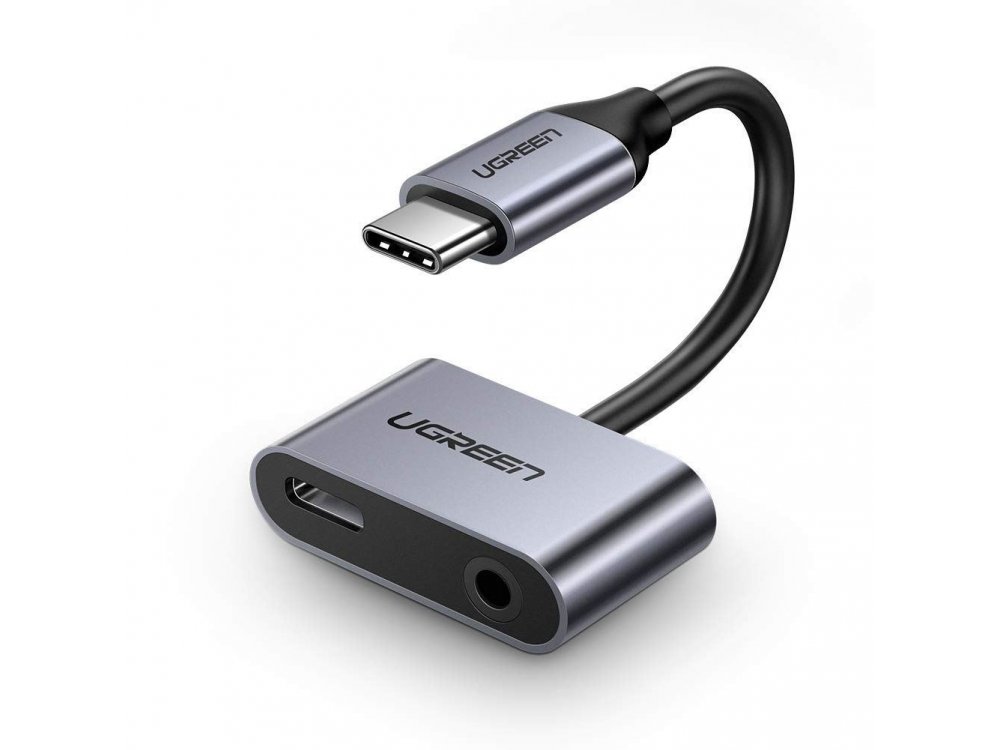 Ugreen Type-C to 3.5mm + Type-C Charging Hub Adapter - 50596
