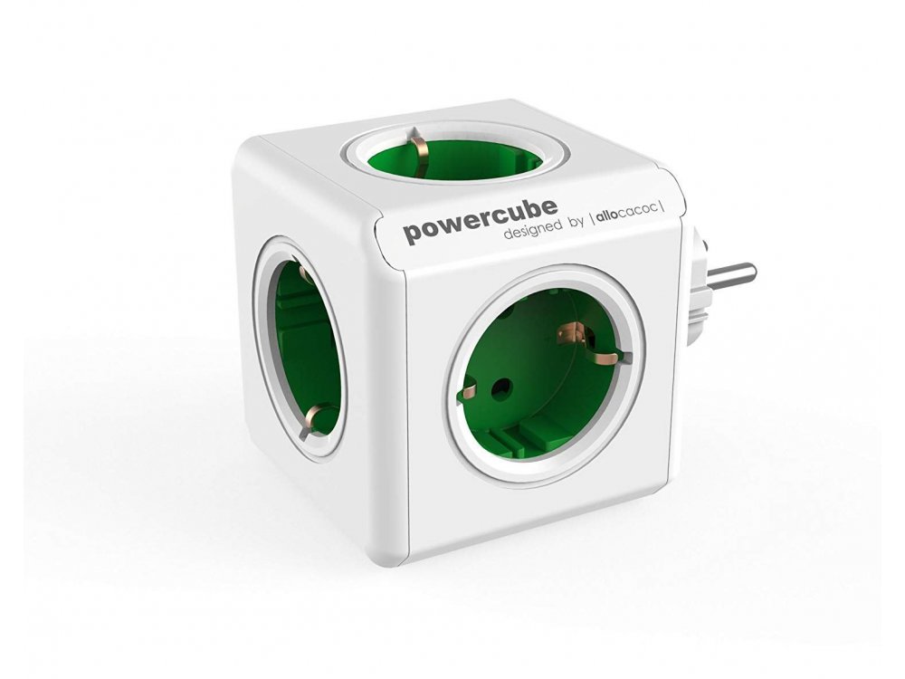 Allocacoc PowerCube Original 5 Πριζών Σούκο Πράσινο - 1100GN/DEORPC