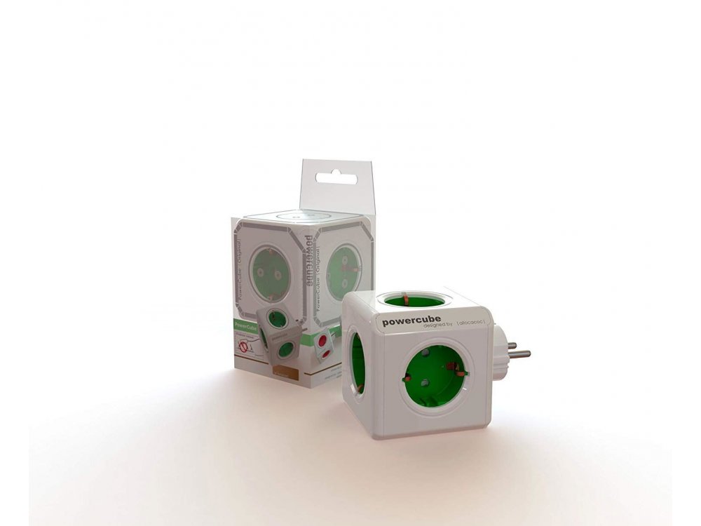 Allocacoc PowerCube Original 5 Πριζών Σούκο Πράσινο - 1100GN/DEORPC