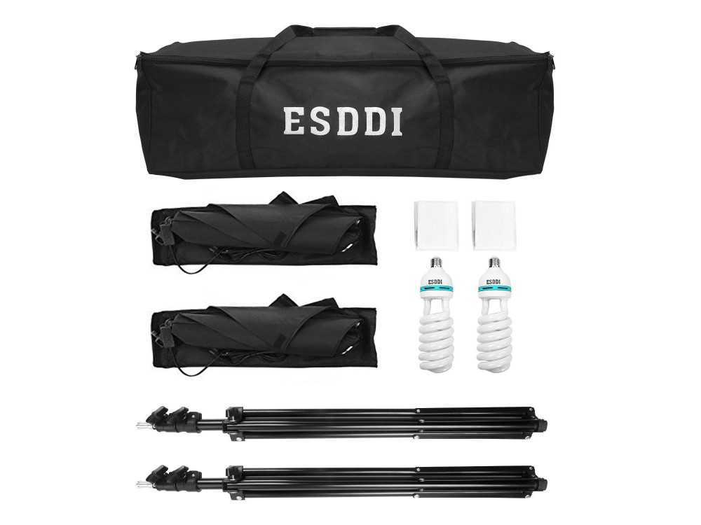 ESDDI PS025 Soft Box Kit Επαγγελματικό σετ φωτισμού για στούντιο φωτογράφισης 50x70cm, 2Τμχ, 800W, 5500K