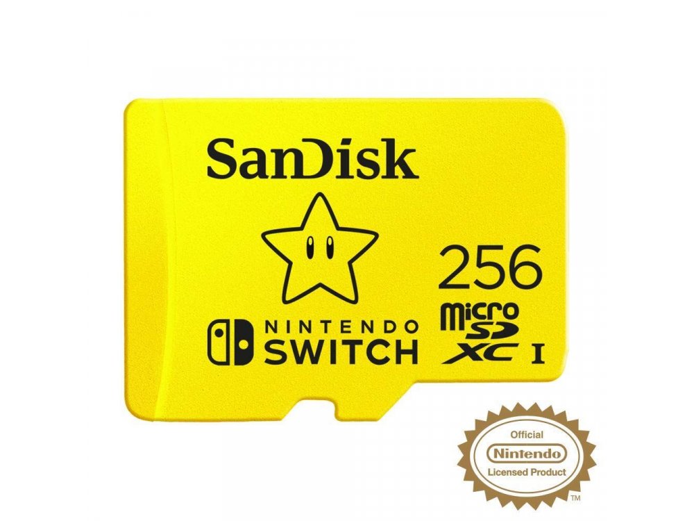 Sandisk micro SDXC 256GB card for Nintendo Switch - SDSQXAO-256G-GNCZN