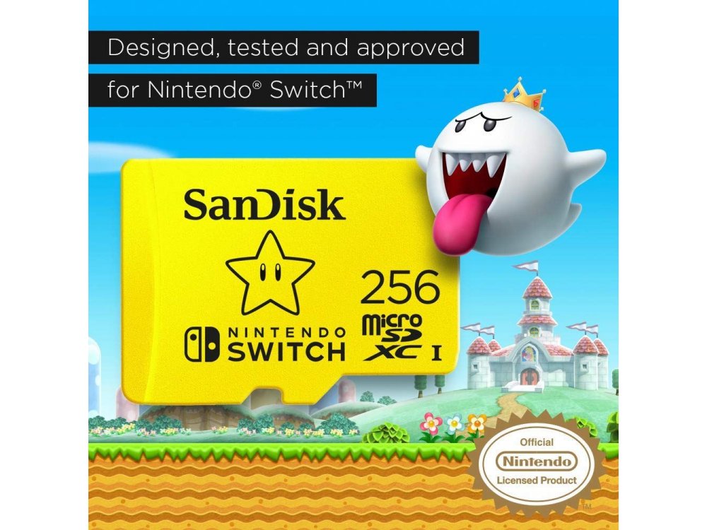 Sandisk micro SDXC 256GB card for Nintendo Switch - SDSQXAO-256G-GNCZN
