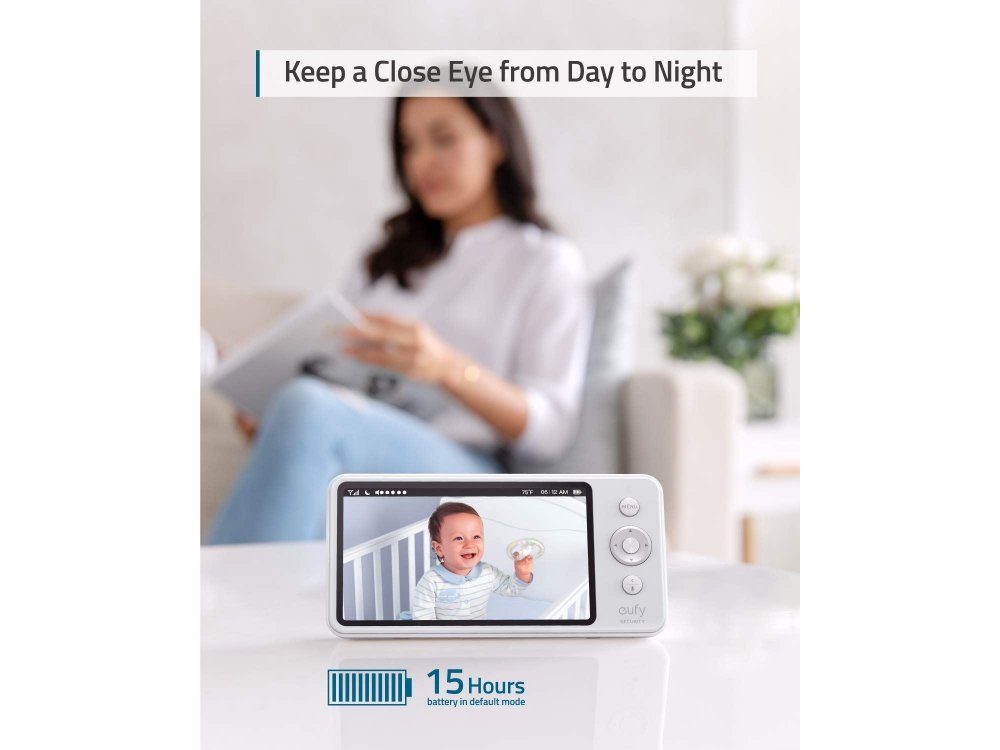 Anker Eufy SpaceView Baby Monitor, HD 720p, 5" LCD - T83002D2
