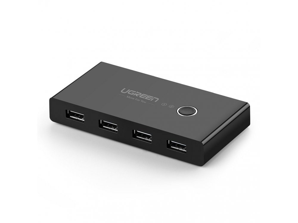 Ugreen USB 2.0 Switch, 4 in - 2 Out Για διαμοιρασμό 4 συσκευών USB (Mouse, Keyboard, Scanner, Printer) σε 2 PC - 30767