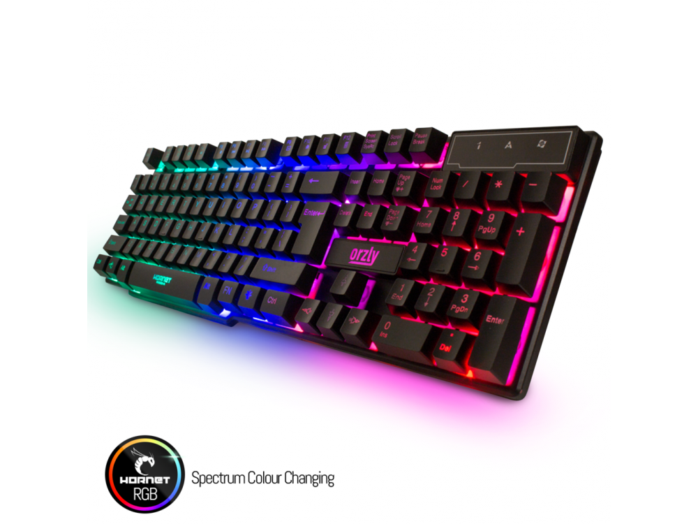 Orzly Hornet RX250 4-in-1 Essential Pack, RGB Gaming bundle (PC / PS4 / Xbox)