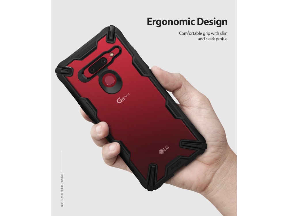 Ringke Fusion X LG G8 ThinQ Θήκη, Μαύρη