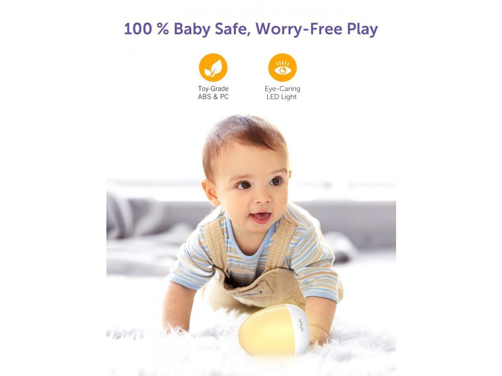 VAVA VA-CL006 Mini Φωτάκι Νυχτός, IP65 Ημι-αδιάβροχο, με Touch Control και Timer