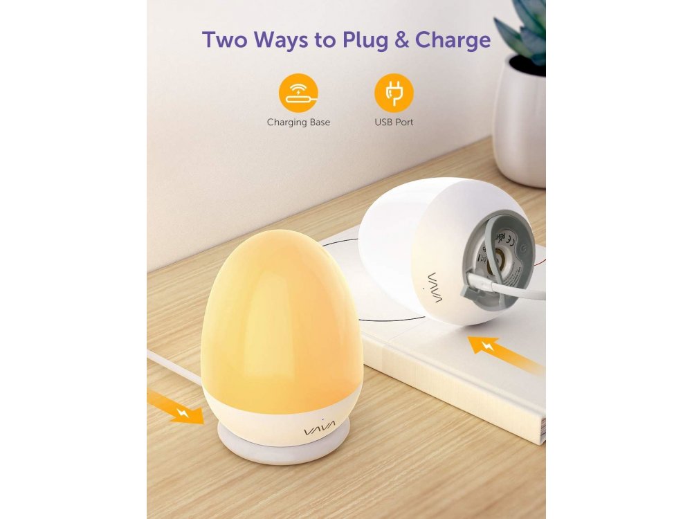 VAVA VA-CL006 Mini Φωτάκι Νυχτός, IP65 Ημι-αδιάβροχο, με Touch Control και Timer