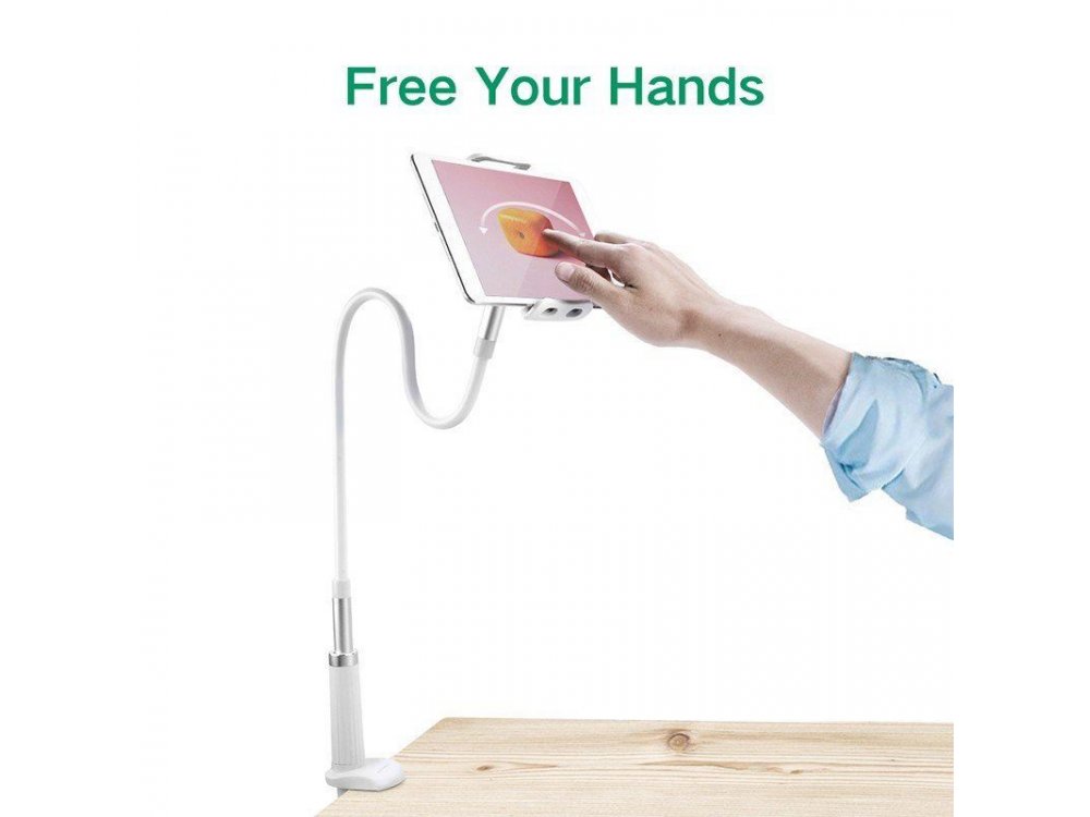 Ugreen Gooseneck Flexible Holder for Smartphone/Tablet 3.7"-10.6" inches, 1,2m. height, Silver- 30480