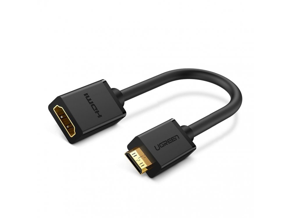 Ugreen Mini HDMI to HDMI 4K Adapter, Black- 20137