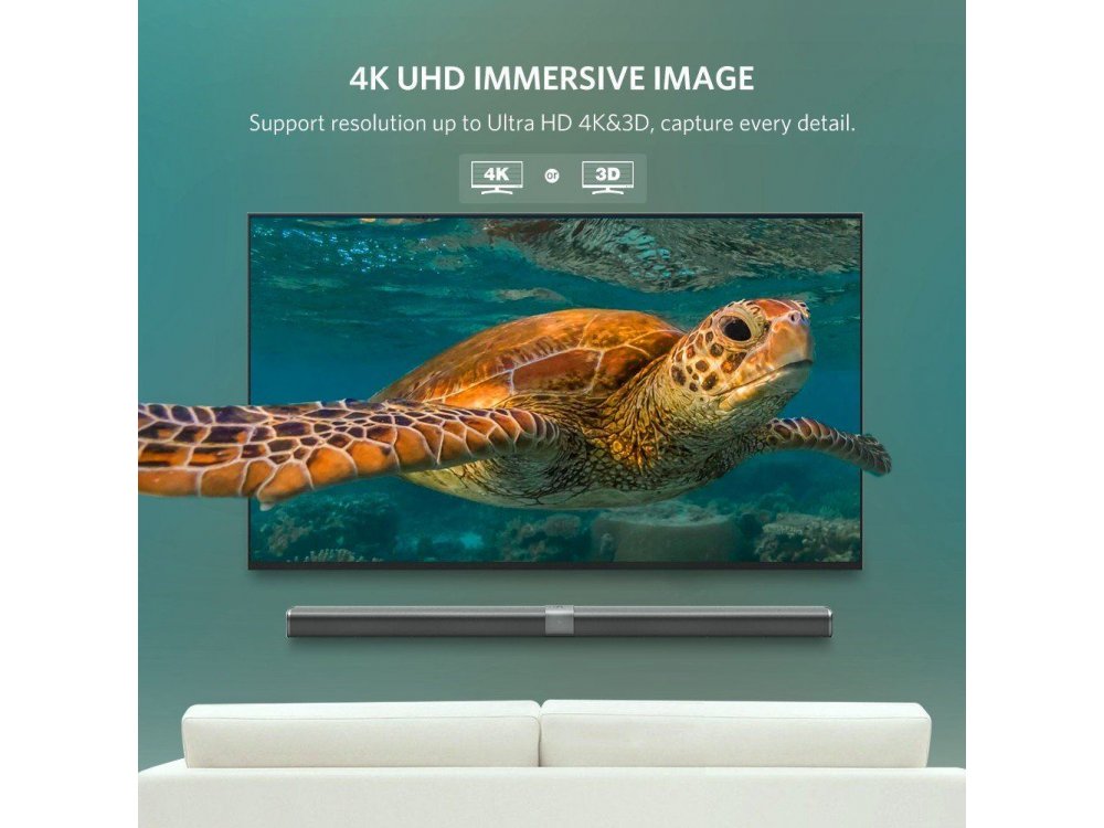 Ugreen DisplayPort Καλώδιο 4K@60Hz, 1μ. Μαύρο - 10244