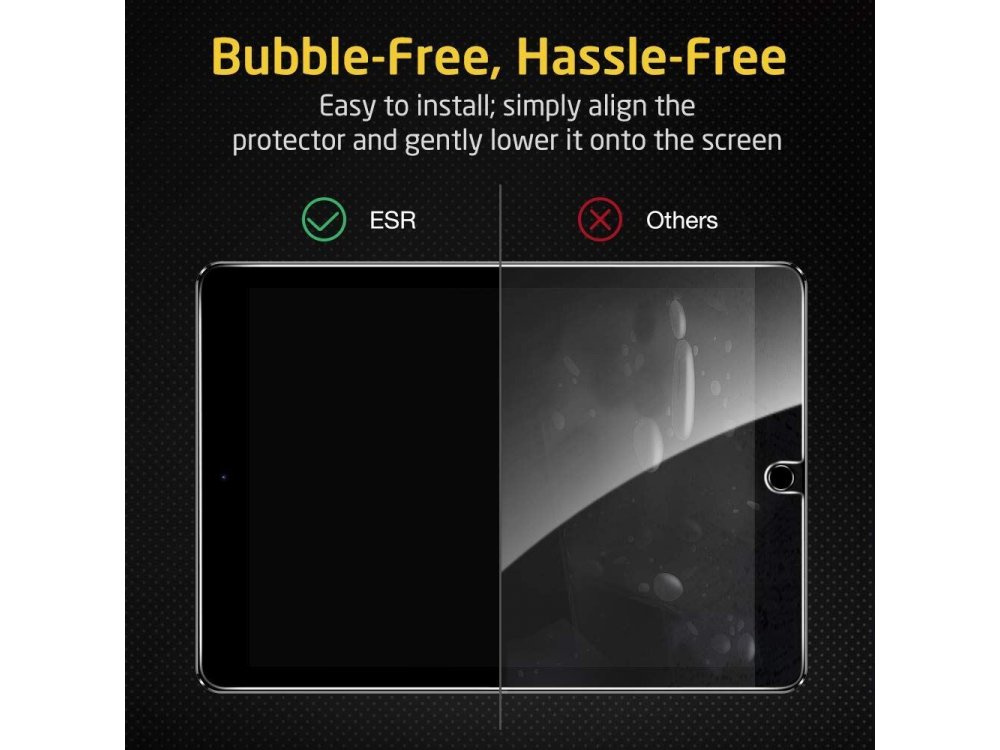 ESR iPad 10.2" (7th Gen 2019) / iPad Air 3 10.5" (2019) / iPad Pro 10.5" Tempered Glass με Installation frame