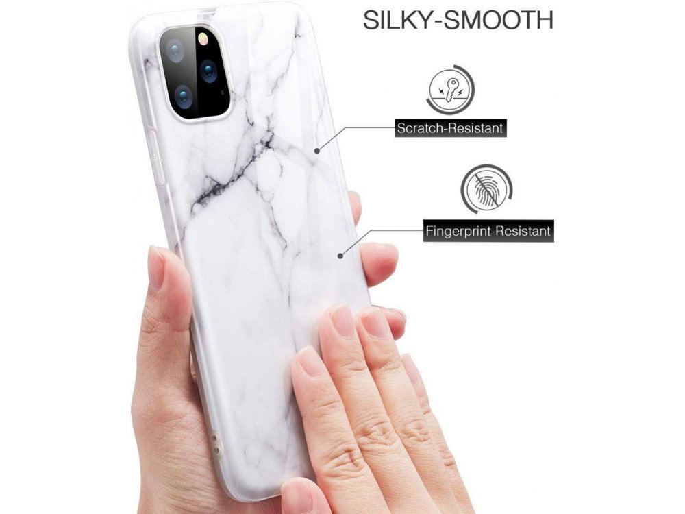 ESR iPhone 11 Pro Marble Slim Soft Θήκη , White Sierra