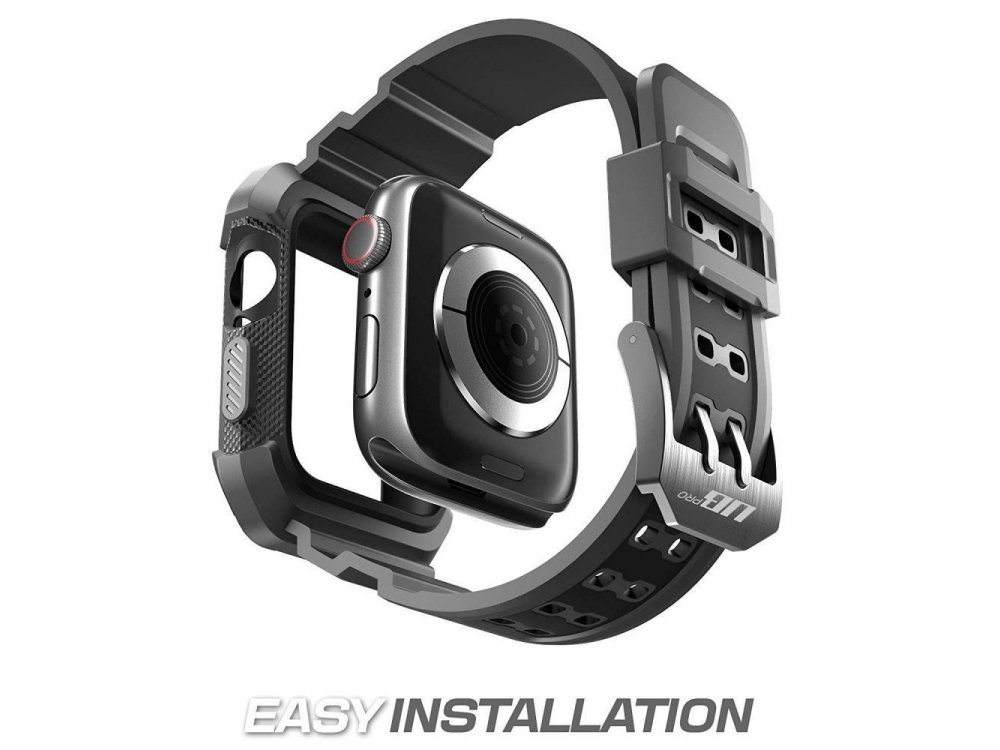 Supcase Apple Watch 6/SE/5/4 (44mm) Unicorn Beetle Pro Case + Strap, Black