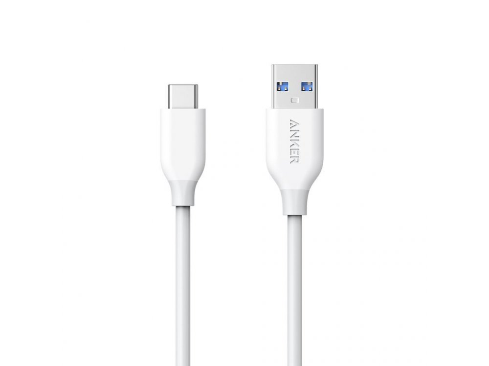 Anker Powerline USB-C to USB 3.0, Cable 3ft. - A8163021, White