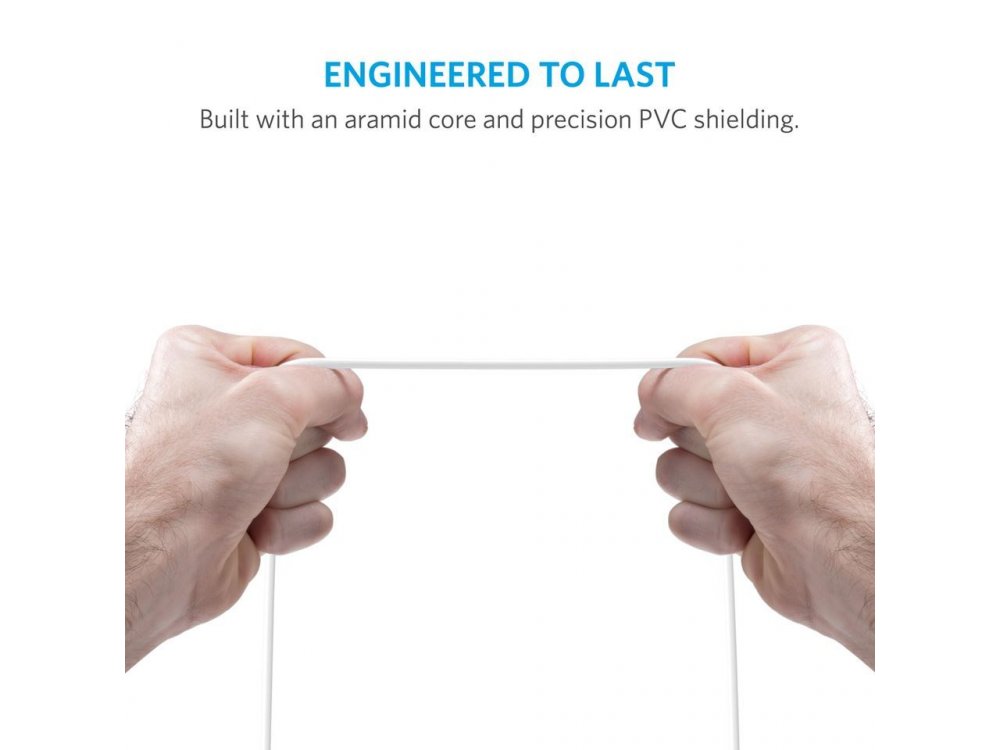 Anker Powerline USB-C to USB 3.0, Cable 3ft. - A8163021, White