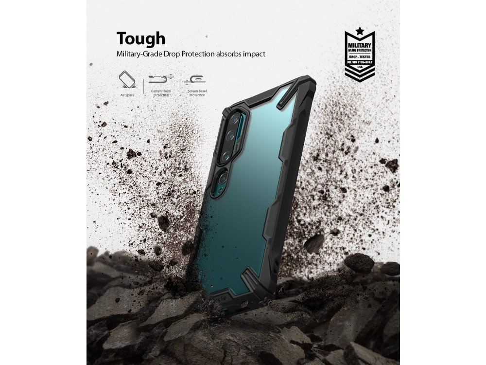 Ringke Fusion X Xiaomi MI Note 10 / Note 10 Pro Θήκη, Μαύρη