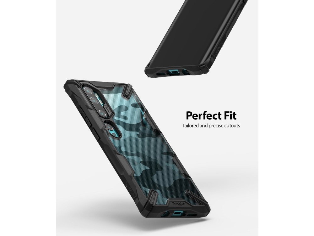 Ringke Fusion X Xiaomi MI Note 10 / Note 10 Pro case, Camo Black