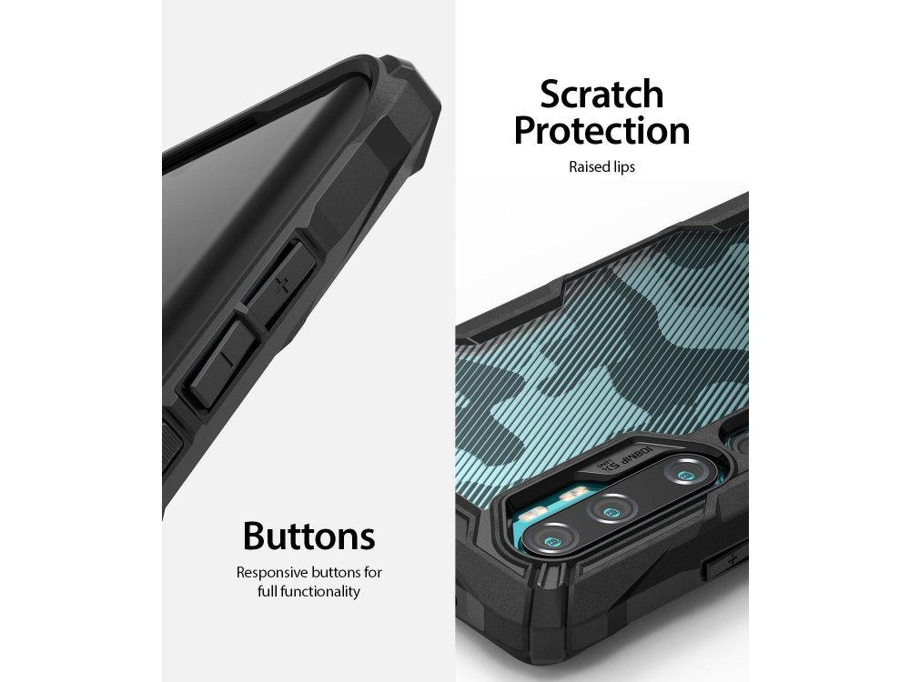 Ringke Fusion X Xiaomi MI Note 10 / Note 10 Pro case, Camo Black