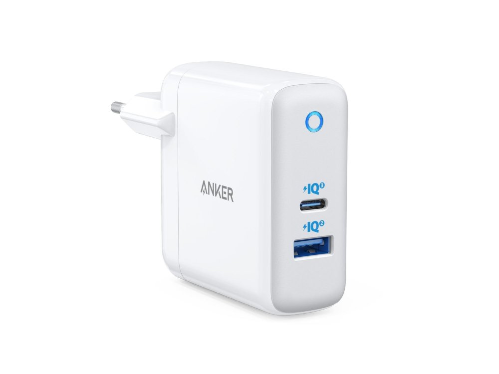 Anker PowerPort+ Atom III PD 2 port wall charger 60W with Power Delivery and GaN - A2322321