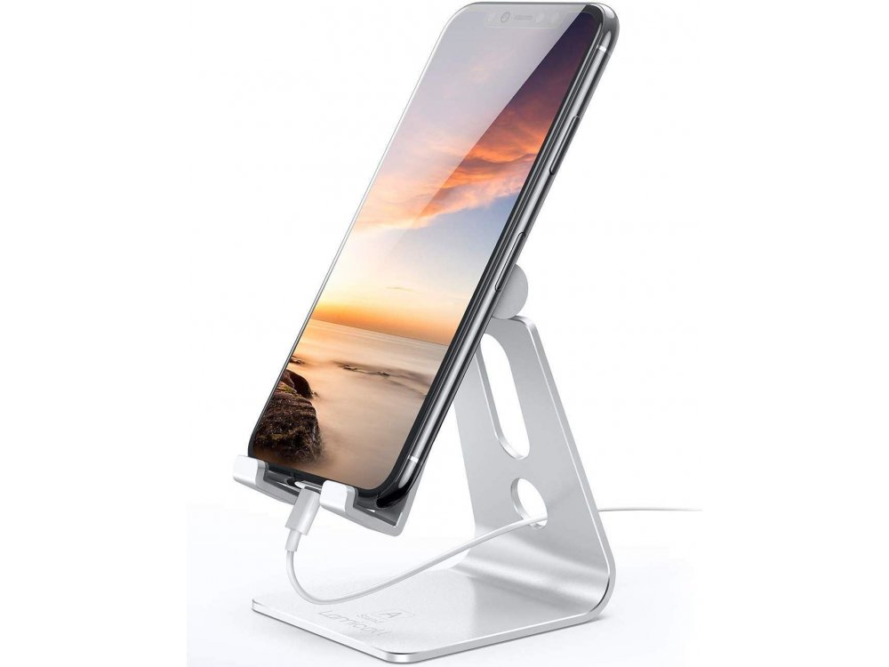 Lamicall A1 Dock/Stand for Smartphone Adjustable 270° for devices 4"-13", Silver