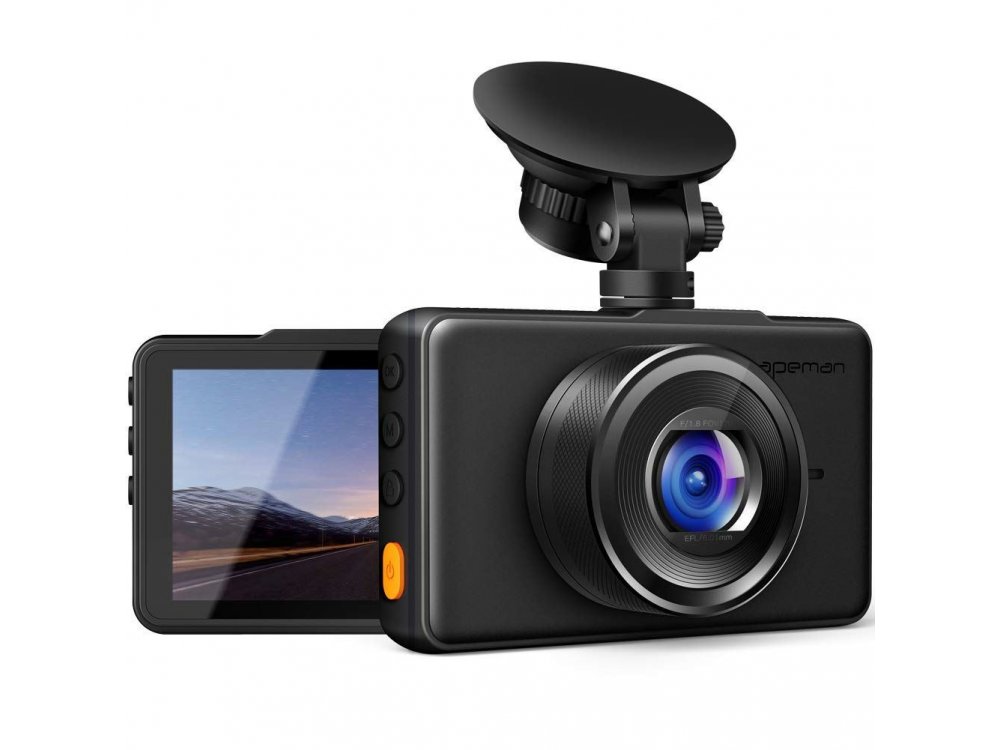 Apeman Dash Camera C450 1080p, G-Sensor, Super Night Vision, Parking monitoring