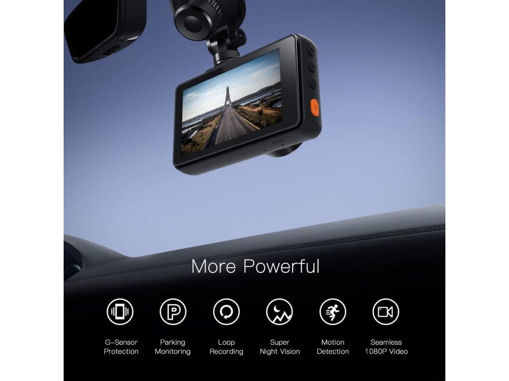 Apeman Dash Camera C450 1080p, G-Sensor, Super Night Vision, Parking monitoring