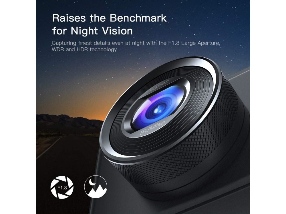 Apeman Dash Camera C450 1080p, G-Sensor, Super Night Vision, Parking monitoring, WDR