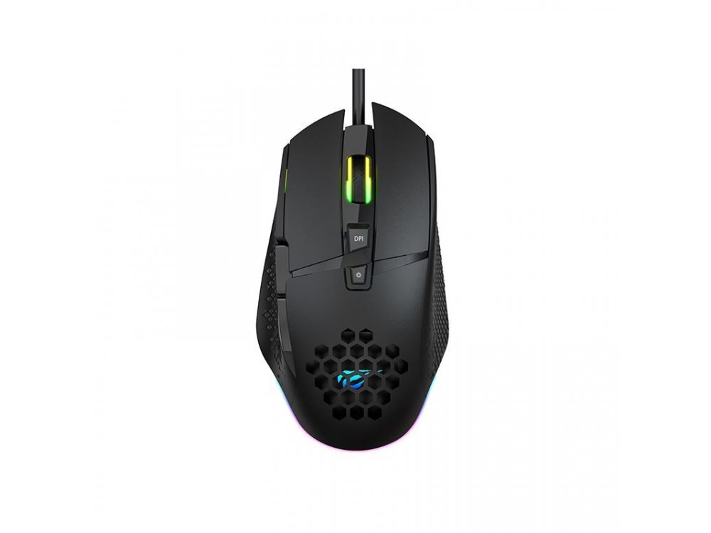 Havit MS1022 RGB Optical Gaming Mouse, 1.200 / 1.600 /  2.000 / 3.200 DPI, 8 Buttons, Μαύρο