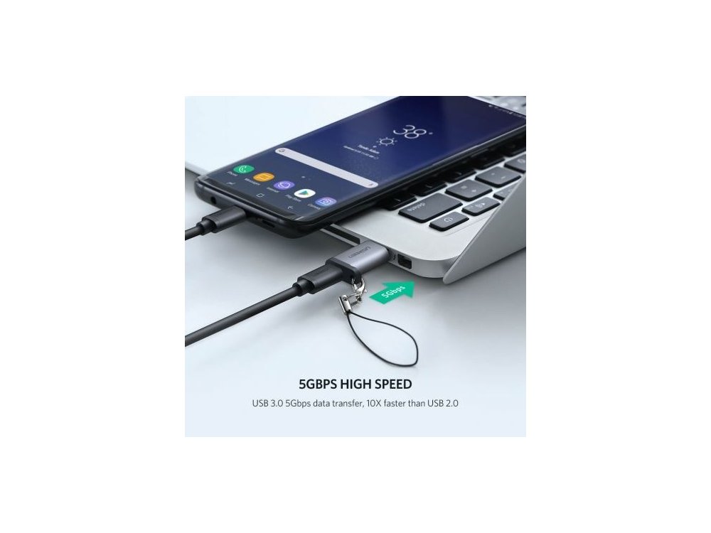 Ugreen Αντάπτορας USB-C Θηλυκό σε USB 3.0 - 50533, Ασημί