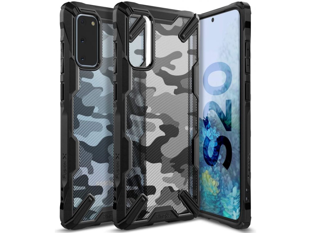 Ringke Fusion X Galaxy S20 case, Camo Black