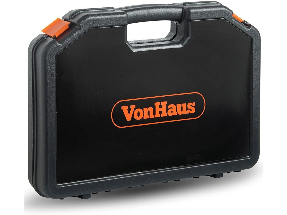 VonHaus Σετ Εργαλειοθήκης Με Καρυδάκια, Μύτες & Τρυπάνια Titanium HSS 246τμχ - 15/384