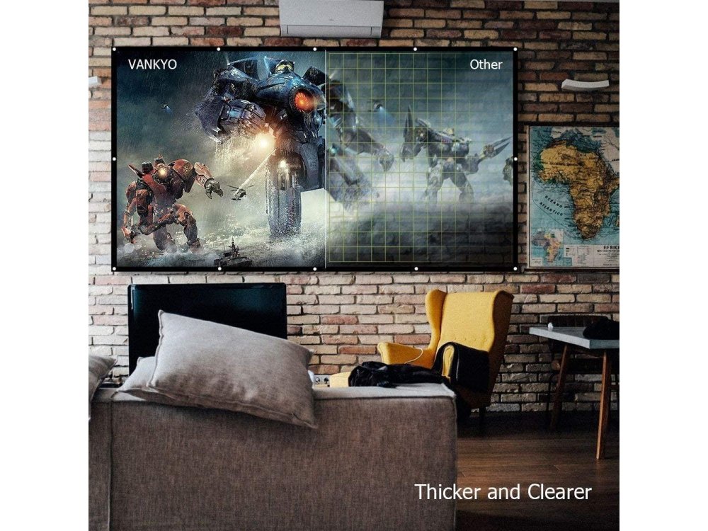 VANKYO PS04-1 Projector Screen 100'', 264x147cm, 16:9, Οθόνη προβολέα, Αναδιπλούμενη
