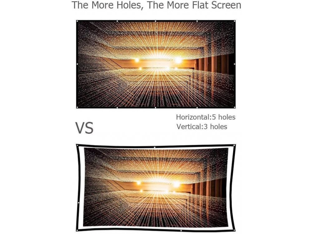 VANKYO PS04-1 Projector Screen 100'', 264x147cm, 16:9, Οθόνη προβολέα, Αναδιπλούμενη