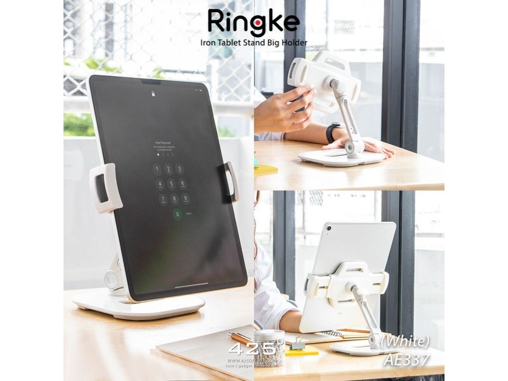 Ringke Iron Big Stand, Βάση / Stand τοποθέτησης Κινητού/Tablet, Λευκό