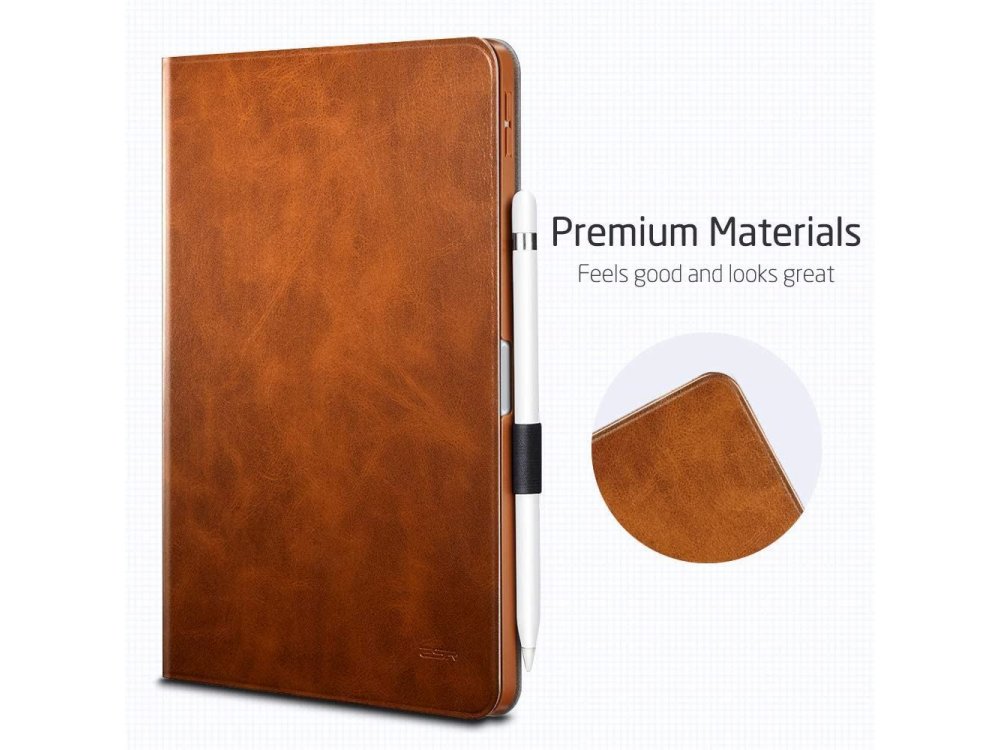 ESR Simplicity Pencil iPad Pro 2018 11" Θήκη με Auto Sleep/Wake, Stand, Book Cover, Brown