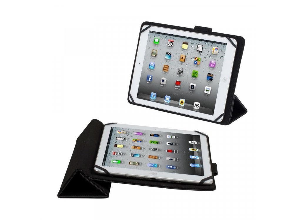 Rivacase Malpensa 3137 Trifold/Kick Stand Case Tablet up to 10.1" Universal, Black