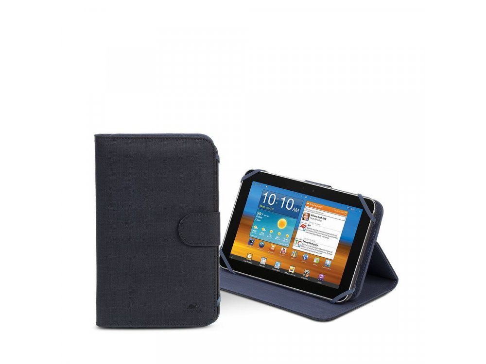 Rivacase Biscayne 3312 Flip Cover/Stand Case Tablet up to 7" Universal, Black