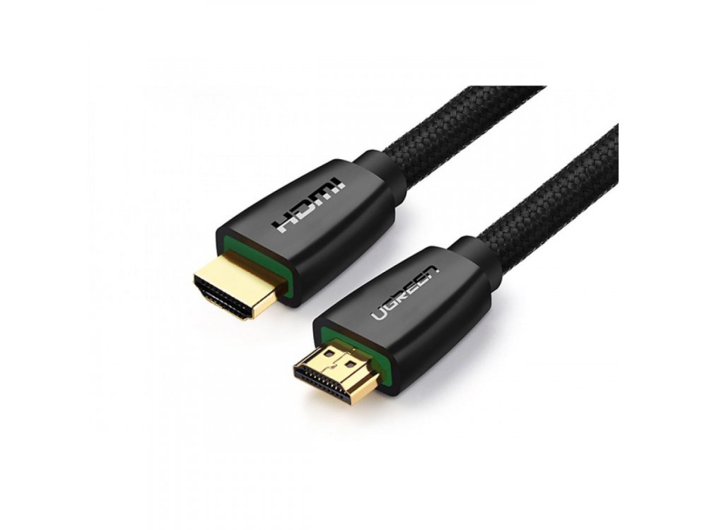 Ugreen HDMI v2.0 cable Gold plated with nylon braiding 4Κ@60Hz, HDR, 30ft. - 40414