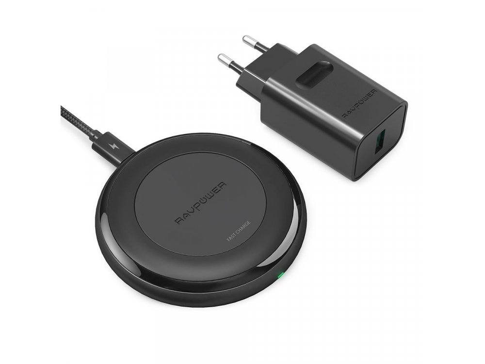RAVPower Turbo Qi 7.5/10W Wireless Charger, Adapter and Cable set - RP-PC058