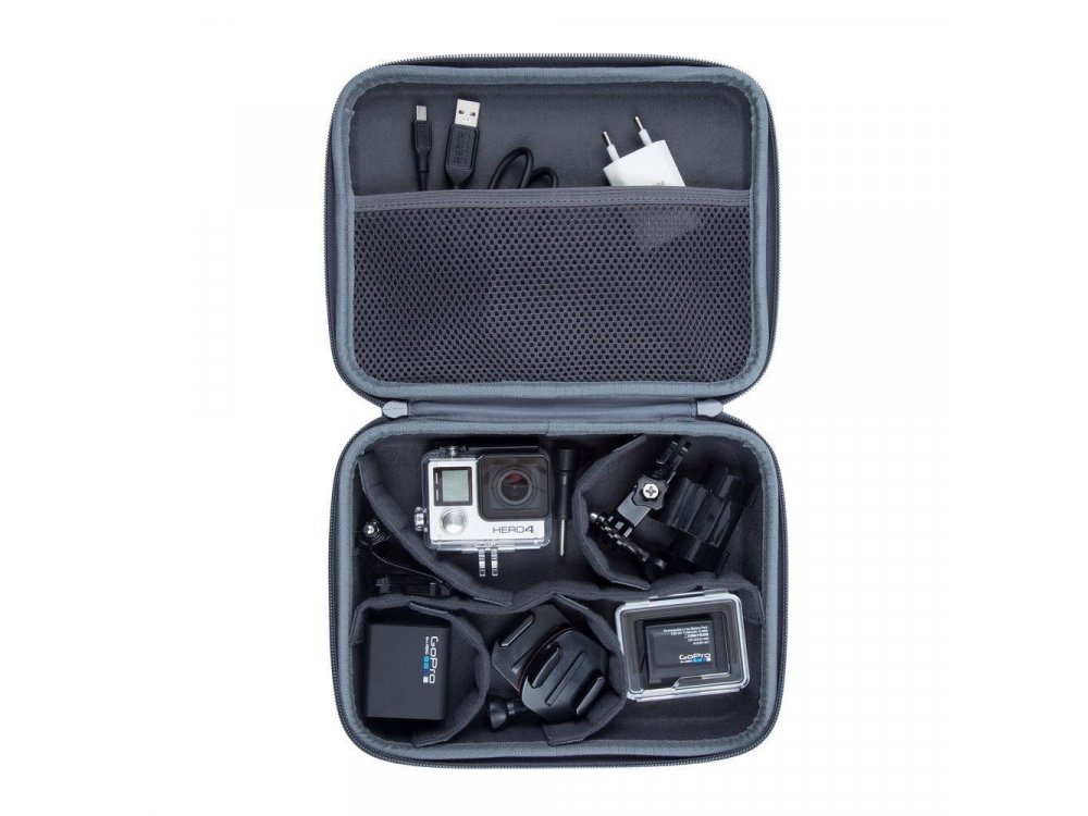 Rivacase Alpendorf 7512 Organizer/Θήκη Ταξιδίου για Action Camera (GoPro, Apeman, Xiaomi κ.α.) και Αξεσουάρ, Γκρι