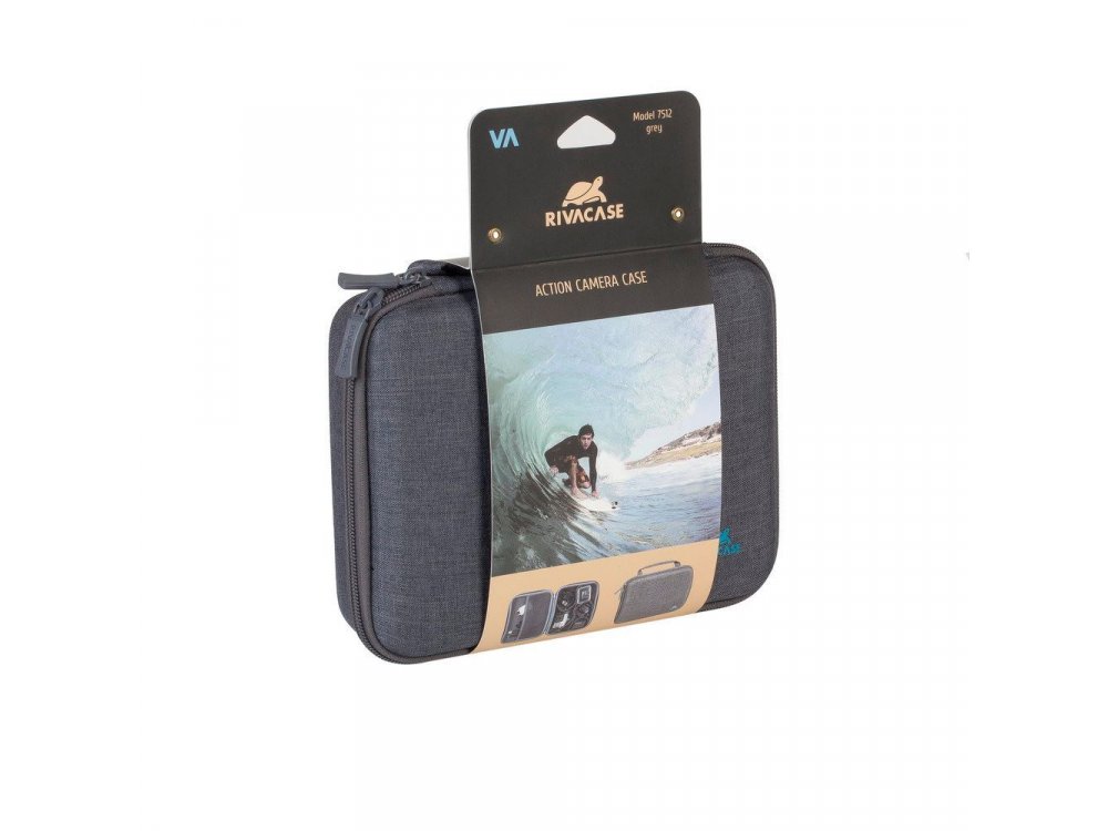 Rivacase Alpendorf 7512 Organizer/Θήκη Ταξιδίου για Action Camera (GoPro, Apeman, Xiaomi κ.α.) και Αξεσουάρ, Γκρι