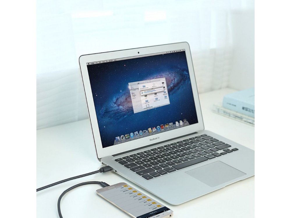Ugreen cable USB-C to USB 3.0, 6ft, Black - 20884