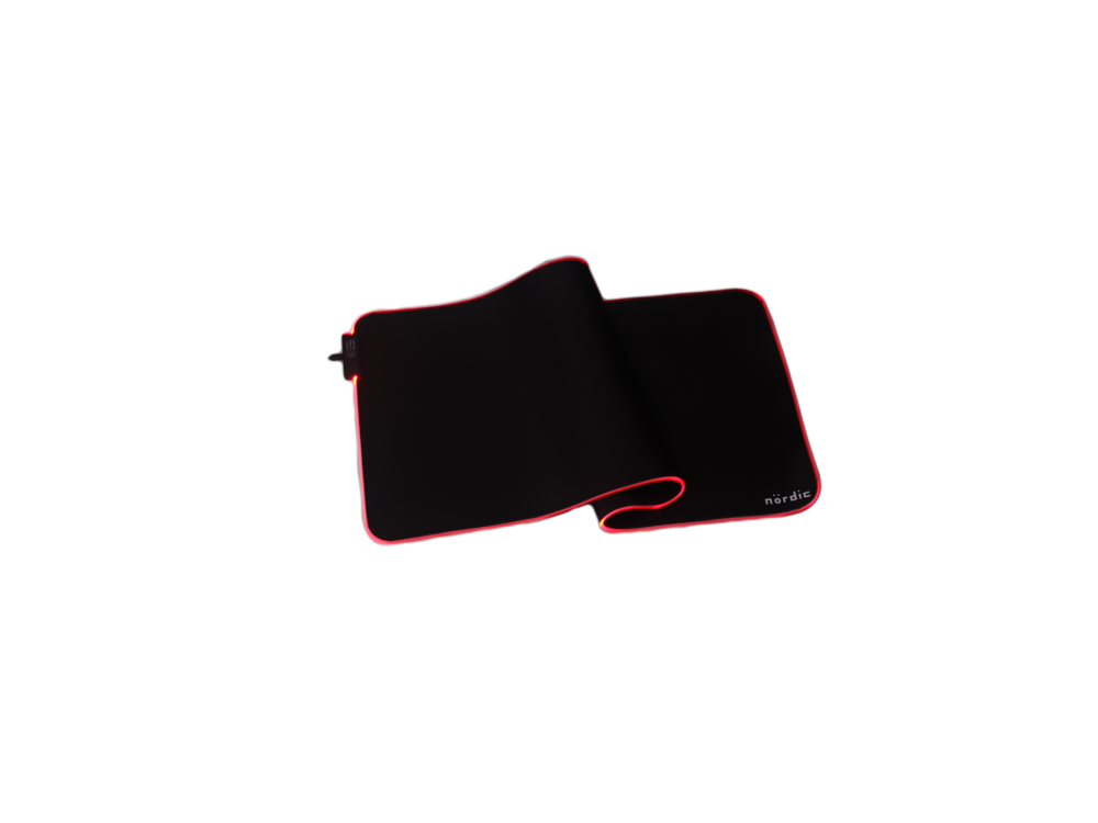 Nordic XXL Gaming Mouse Pad (120x60x0,4cm) με RGB LED, Μαύρο - GAME-N1037