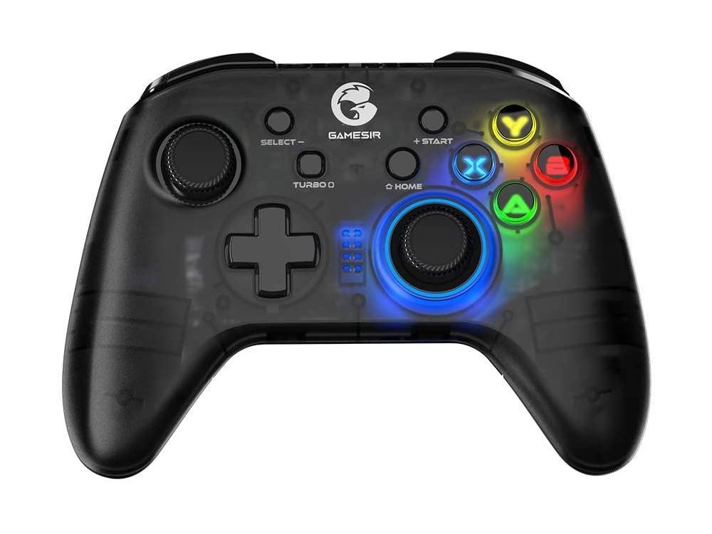 Gamesir T4 Pro wireless gamepad RGB 2.4 GHz/Bluetooth with Dualshock and Smartphone blracket for iOS / Android / Nintendo Switch / Windows