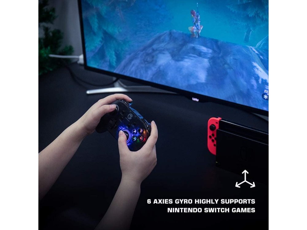 Gamesir T4 Pro Ασύρματο Gamepad RGB 2.4 GHz/Bluetooth για iOS/Android/Nintendo Switch/Windows - ΑΝΟΙΧΤΗ ΣΥΣΚΕΥΑΣΙΑ