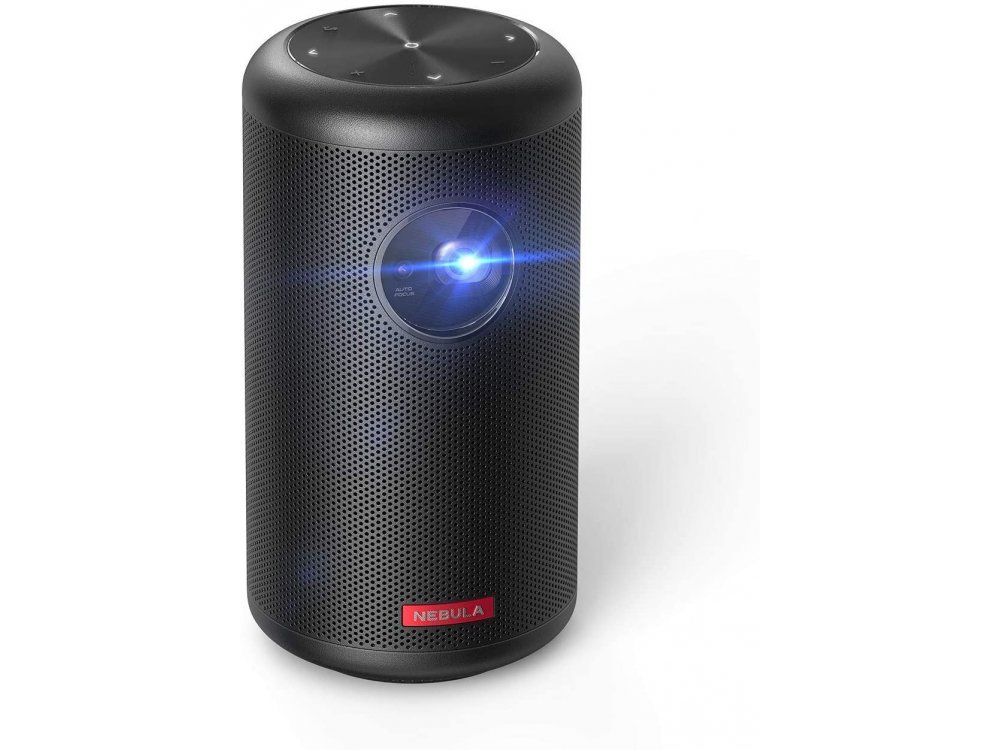 Anker Nebula Capsule II Wi-Fi 720p DLP Mini Projector, Android TV 9.0, 200 ANSI Lumens, 8W Speaker, 2.5-Hour Playtime - D2421G11