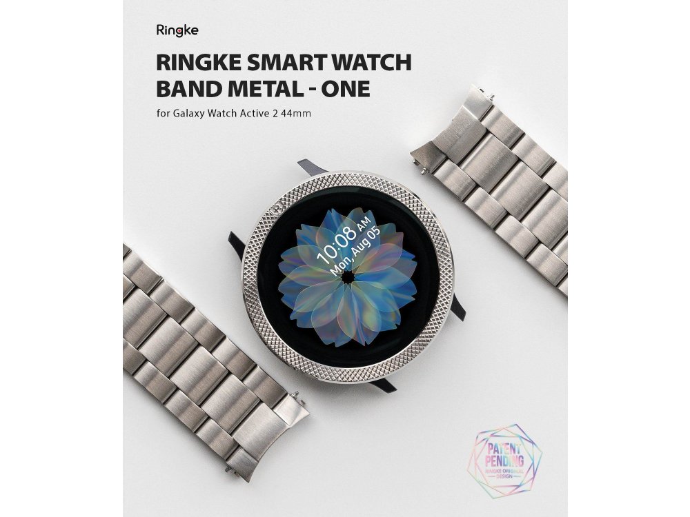 Ringke Galaxy Watch Active 2 44mm Metal One Band, Stainless Steel